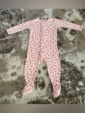 Magnetic Me Pink Floral Footed One-Piece